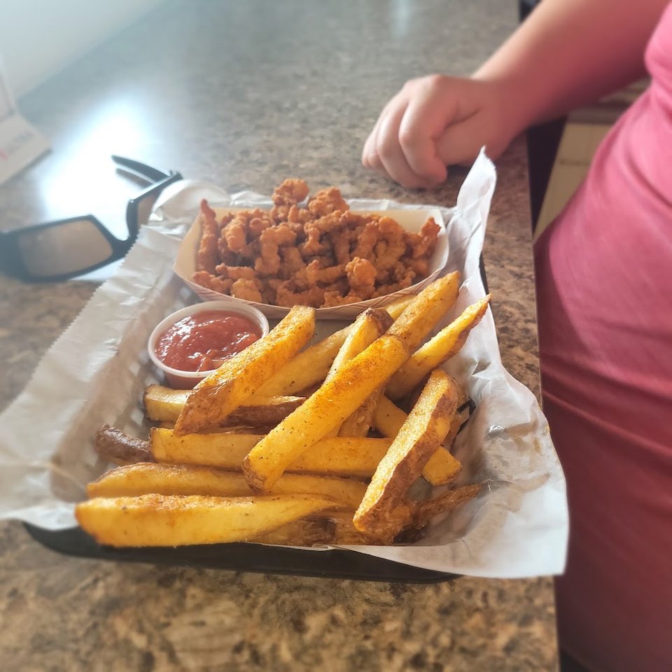 Clam Strip Basket and Fries
